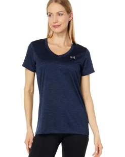 Under Armour UA Tech™ Twist V-Neck Midnight Navy/Cadet/Metallic Silver