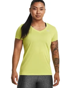 Under Armour UA Tech™ Twist V-Neck Lime Yellow/White/Metallic Silver Online