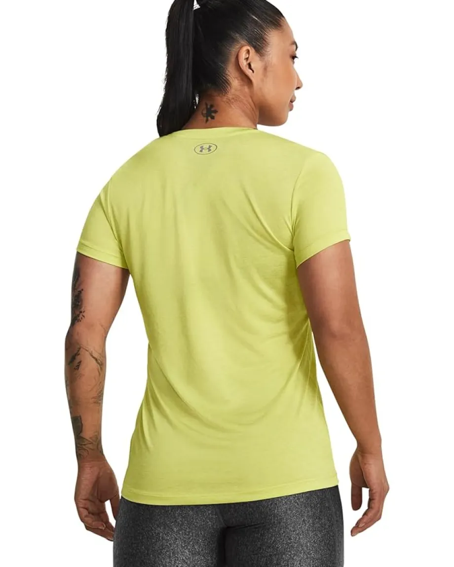 Under Armour UA Tech™ Twist V-Neck Lime Yellow/White/Metallic Silver Online