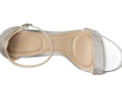 Pelle Moda Uciel Sandals Silver Outlet