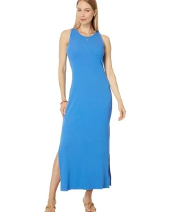 Lilly Pulitzer Ulla Rib Knit Maxi Dress Morelle Blue