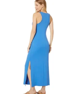 Lilly Pulitzer Ulla Rib Knit Maxi Dress Morelle Blue