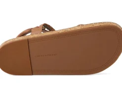 Lucky Brand Ullani Studded Platform Sandal Latte