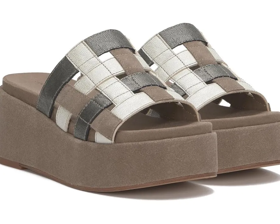 Lucky Brand Ulrich Woven Platform Sandal Desert Taupe Hot