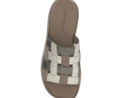 Lucky Brand Ulrich Woven Platform Sandal Desert Taupe Hot