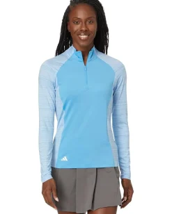 Women adidas Golf Ultimate365 Mock Quarter Zip Golf Pullover
