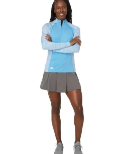 Women adidas Golf Ultimate365 Mock Quarter Zip Golf Pullover