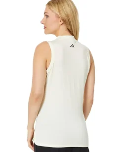 adidas Golf Ultimate365 Mock Sleeveless Polo Ivory Sale