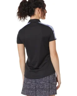 adidas Golf Ultimate365 Printed Polo Shirt Black 1 Sale