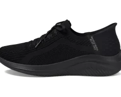 SKECHERS Ultra Flex 3.0 - Brilliant Hands Free Slip-Ins Black/Black Clearance