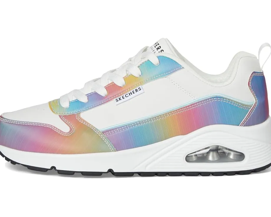 SKECHERS Uno - Opalescent White Multi Discount