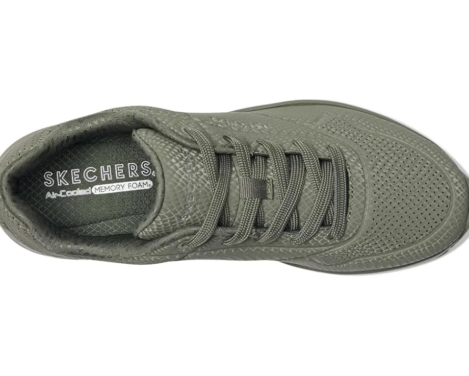 SKECHERS Uno - Shiny Scale Olive Discount