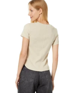 Madewell Updated Brightside Short Sleeve Tee Toasted Cashew