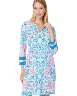 Lilly Pulitzer UPF 50+ Nadine Dress Multi Naut Today Engineered Chillylilly