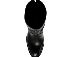 Steve Madden Vector Black Leather Outlet