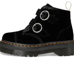 Women Dr. Martens Vegan Devon Velvet Platform Boots