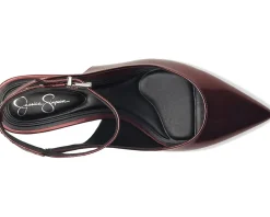 Jessica Simpson Vellana Kitten Heel Pump Oxblood
