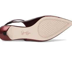 Jessica Simpson Vellana Kitten Heel Pump Oxblood