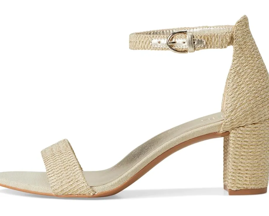 Naturalizer Vera Natural Gold Woven Fabric New