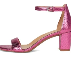 Naturalizer Vera Pink Metallic Snake Print Leather Discount
