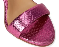 Naturalizer Vera Pink Metallic Snake Print Leather Discount