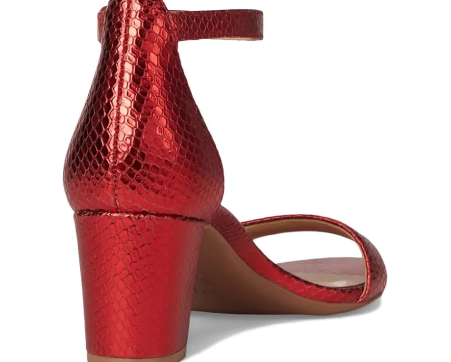 Naturalizer Vera Red Metallic Snake Print Leather Online