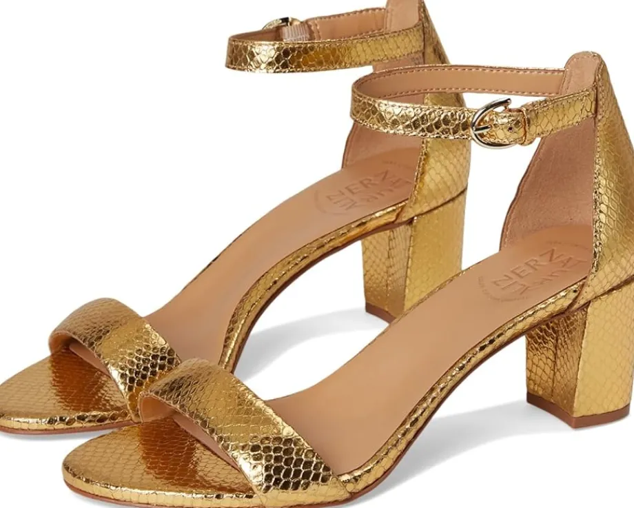 Naturalizer Vera Yellow Metallic Snake Print Leather Discount