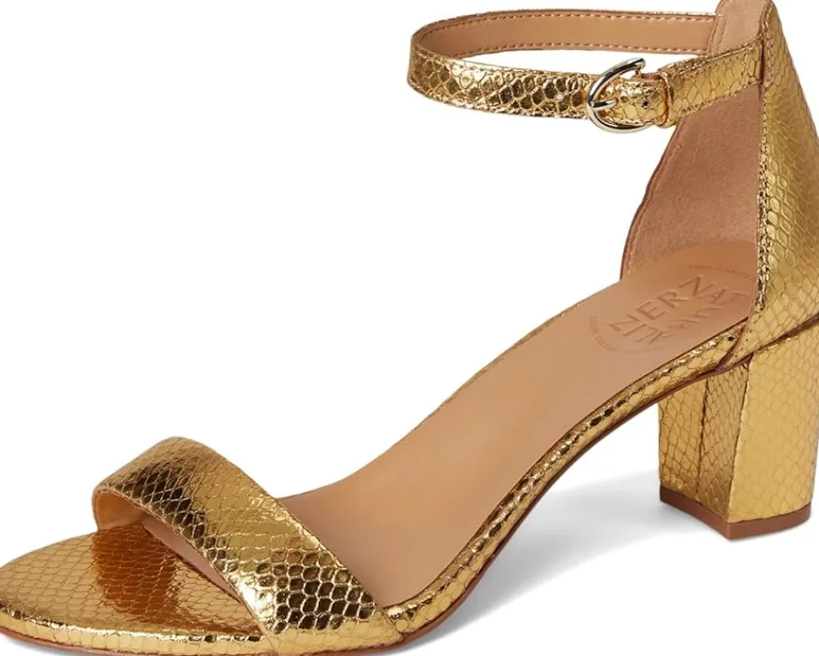 Naturalizer Vera Yellow Metallic Snake Print Leather Discount