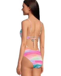 BECCA Verano Evelynn Buckle Plunge One Piece Mutlicolor Clearance