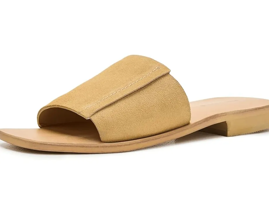 Free People Verona Slides Oiled Sun Butter Sue