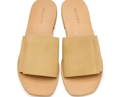Free People Verona Slides Oiled Sun Butter Sue