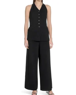 Calvin Klein Vest Jumpsuit Black New