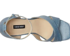 Nine West Vicky Light Blue Denim Discount