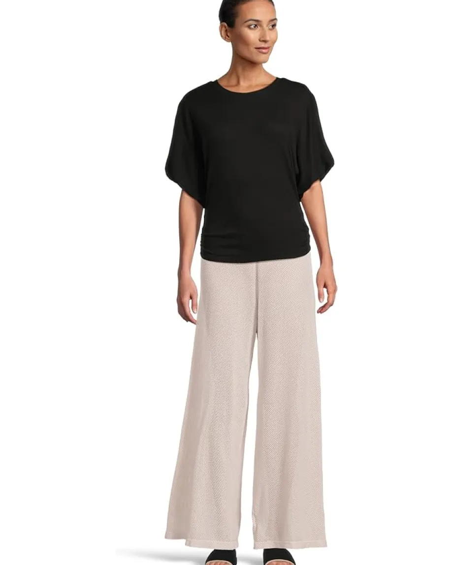 Michael Stars Vicky Scoop Neck Balloon Sleeve Tee Black Outlet