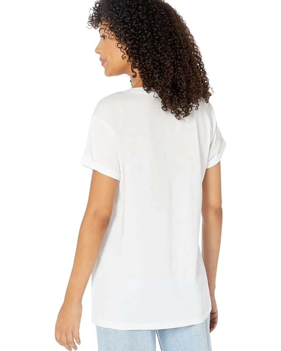 Women Chaser Vintage Jersey Cap Sleeve Tee