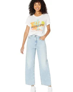 Women Chaser Vintage Jersey Cap Sleeve Tee