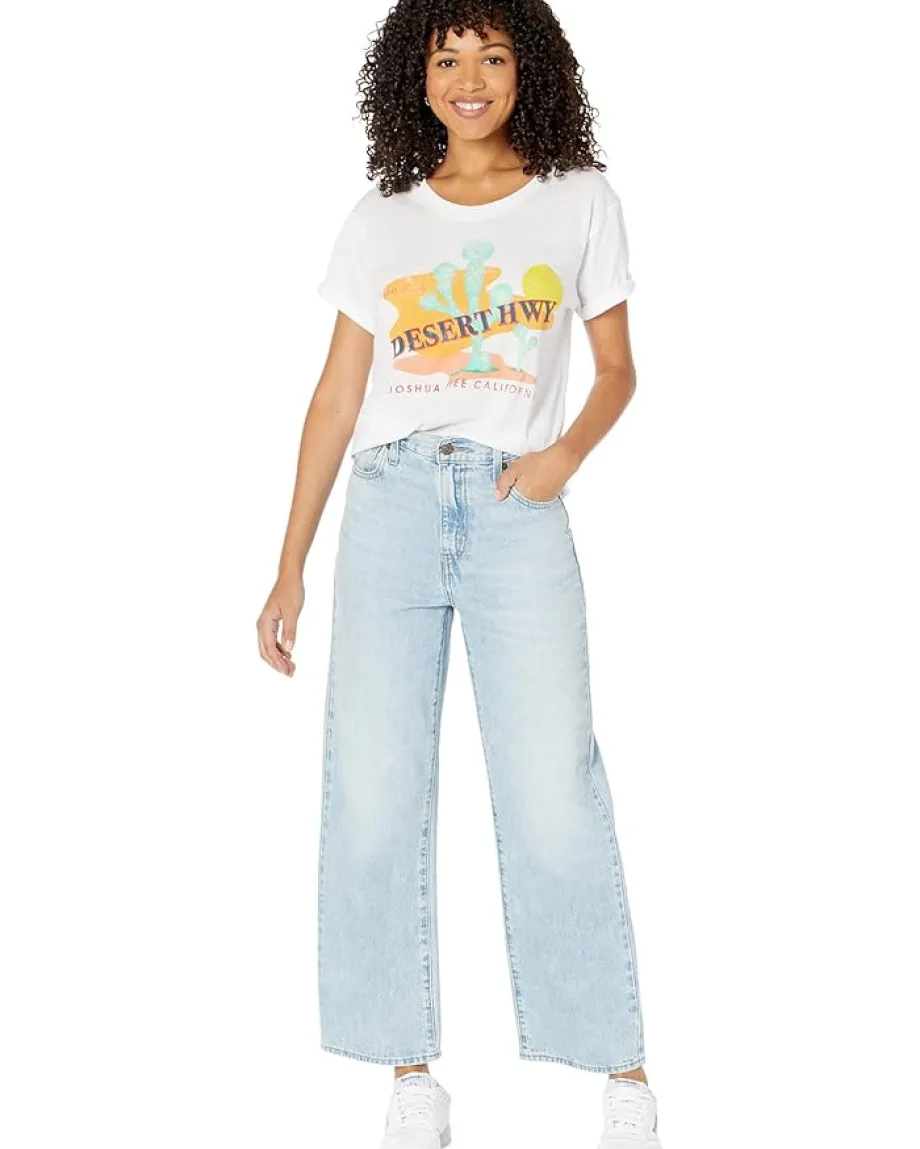 Women Chaser Vintage Jersey Cap Sleeve Tee