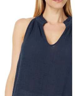 Michael Stars Viola Split-Neck Tank Nocturnal Best