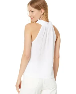 Women Michael Stars Viola Split-Neck Tank