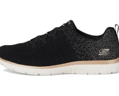 SKECHERS Virtue Lucent Black Rose Gold Hot