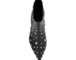 Jessica Simpson Viviana Kitten Heel Studded Bootie Black Online