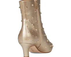 Jessica Simpson Viviana Kitten Heel Studded Bootie Gold Sale