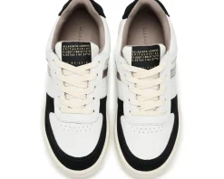 AllSaints Vix Suede Sneakers White/Black Hot