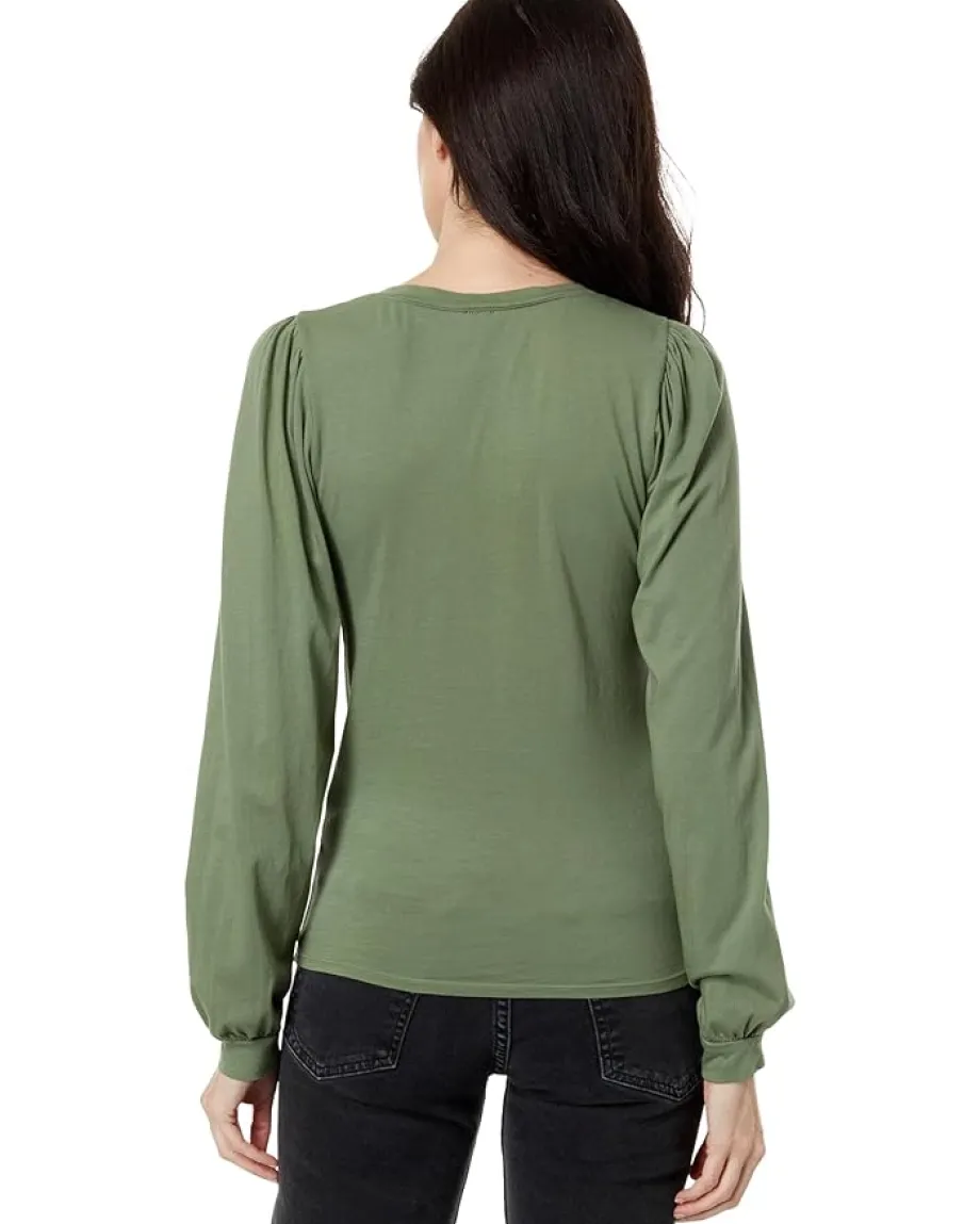Women bobi Los Angeles V-Neck Puff Sleeve Tee