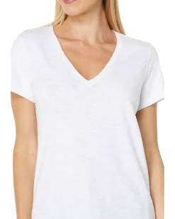 Women Lilla P V-Neck Short Sleeve Back Seam Tee