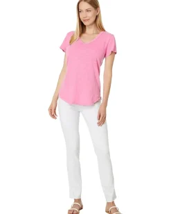 Women Mod-o-doc V-Neck Tee with Curved Hem