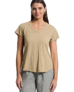 Women Mod-o-doc V-Neck Tee with Curved Hem