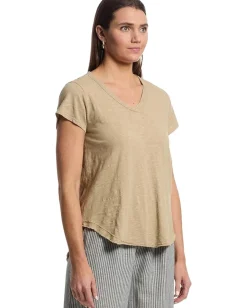 Women Mod-o-doc V-Neck Tee with Curved Hem