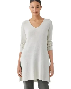 Eileen Fisher V-Neck Tunic Bone Clearance