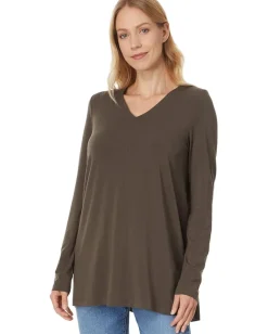 Eileen Fisher V-Neck Tunic Wren Discount
